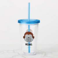 Personalised Cute Safari Monkey birthday