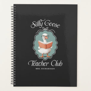 Personalised Cute Silly Goose Teacher Club Planner