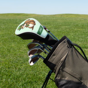 Personalised Cute St. Patrick's Day Squirrel Golf Head Cover