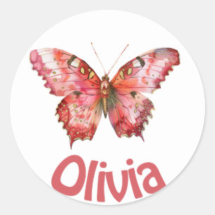 Personalised cute sticker/seal classic round sti sticker