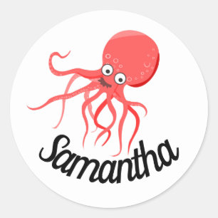 Personalised cute sticker/seal classic round  sticker