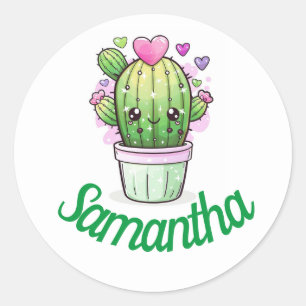 Personalised cute sticker/seal classic round  sticker