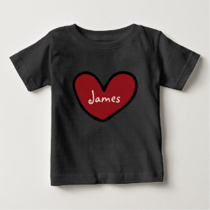 Personalised Cute Sweet Heart Pattern Baby Gifts  T-Shirt