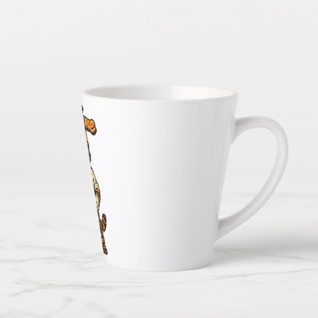 Personalised Cute Tabby Cat Mechanic Latte Mug (Right)