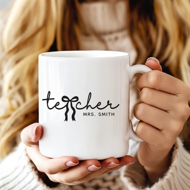 personalised cute teacher mug gift for teachers (personalized coffee cup teachers, thank you teacher mug gift, teacher appreciation coffee mug,)