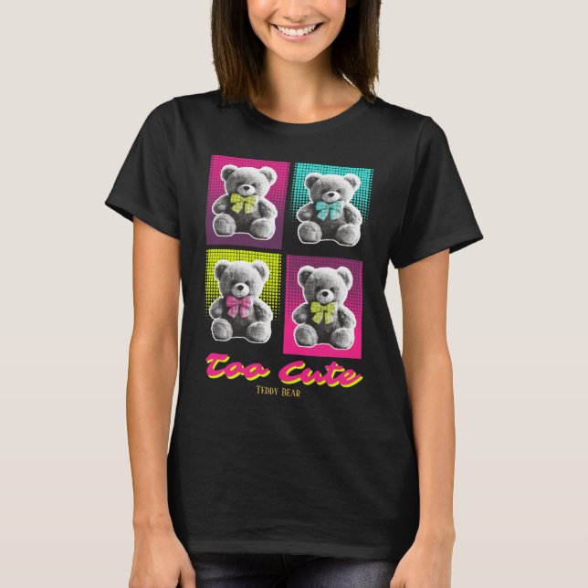 Personalised Cute Teddy Bear T-Shirt (Front)