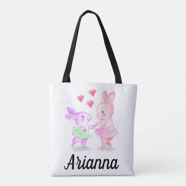 Personalised cute tote dance bag (Back)