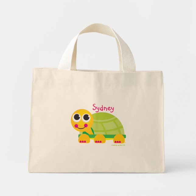 Personalised Cute Turtle Bag (Front)