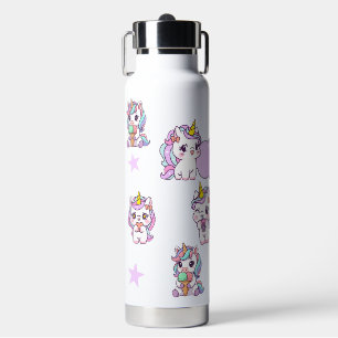 Personalised Cute Unicorn Water Bottle
