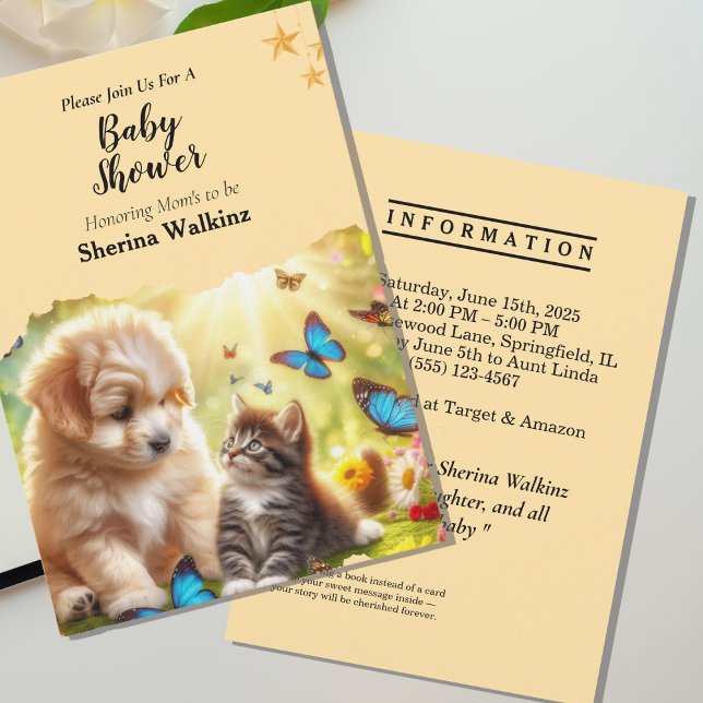Personalised Cute Yellow Baby Shower Invitation (Creator Uploaded)