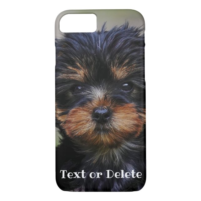 Personalised Cute Yorkie Puppy Case-Mate iPhone Case (Back)