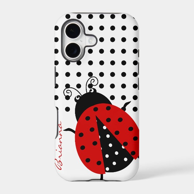 Personalised CutePolka Dot Red Ladybug (Back)