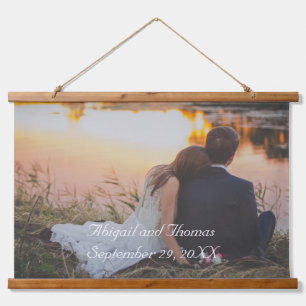 Personalised Cutomized Wedding Photo Hanging Tapestry