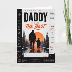 Personalised Cyberpunk Father’s Day Greeting Card