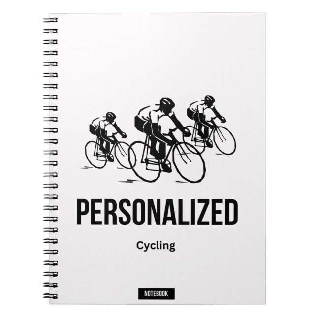 Personalised Cycling Notebook (Front)