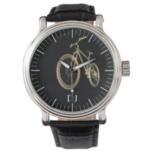 Personalised Cyclist Themed Bicycle Print Watch