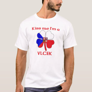 Personalised Czech Kiss Me I'm Vlcek T-Shirt