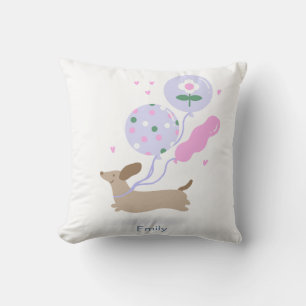 Personalised Dachshund Birthday Party Dog Lover Cushion