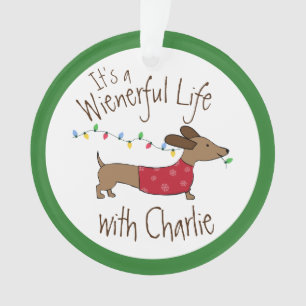 Personalised Dachshund Christmas Tree Ornament