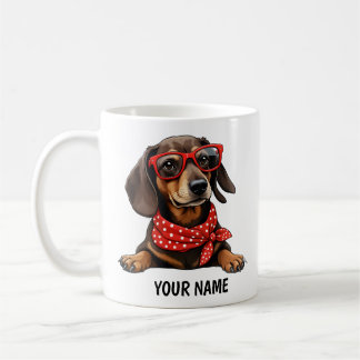 Personalised Dachshund Coffee Mug – Cute Sausage