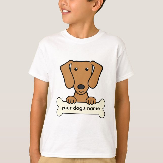 Personalised Dachshund T-Shirt (Front)
