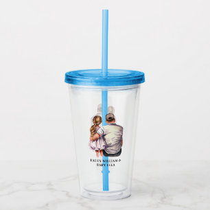 Personalised Dad and Daughter (2) Acrylic Tumbler