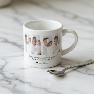 Personalised Dad Best Dad Ever Custom Photo Gift Espresso Cup