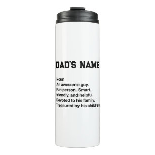 Personalised Dad Definition Custom Name Thermal Tumbler