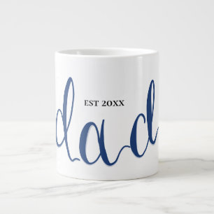 Personalised Dad Est. Year Calligraphy Coffee Mug
