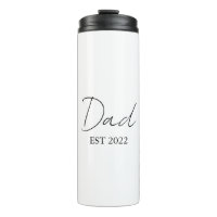Personalised Dad EST. [Year] Thermal Tumbler