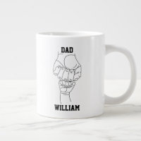 Personalised Dad Father Daddy Gift with Kid's Name