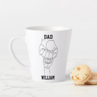 Personalised Dad Father Daddy Gift with Kid's Name