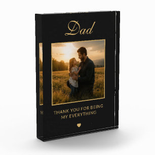 Personalised Dad Father's Day Memory Photo Album Block