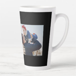 Personalised Dad Father's Day Men's Basic T-Shirt Latte Mug