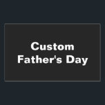 Personalised Dad Gift for Fathers Day Rectangular Sticker<br><div class="desc">Personalised Dad Gift for Fathers Day ,  Personalised gift,  Custom Dad , Funny Gift for dad,  men,  husband,  daughter, Dad Birthday, 

Gift for father, funny dad Gift, personalised dad, custom dad , </div>