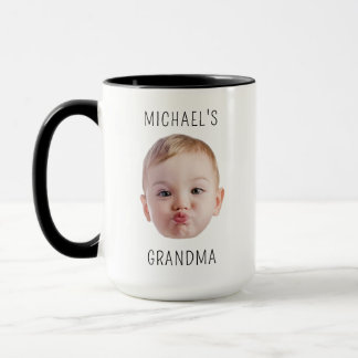 Personalised Dad Gift Kids Photo Baby Face Fathers Mug