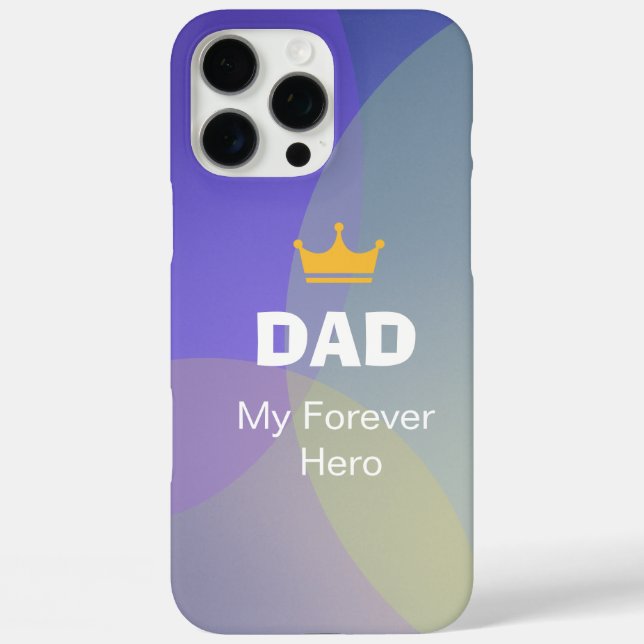 Personalised DAD Holographic Case-Mate iPhone Case (Back)