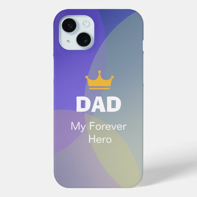 Personalised DAD Holographic Case-Mate iPhone Case (Back)