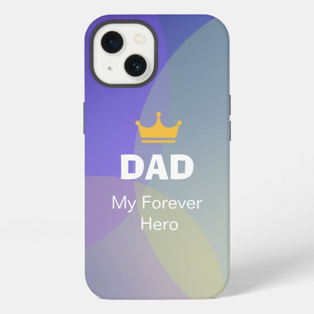 Personalised DAD Holographic iPhone Case (Back)