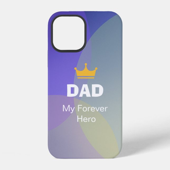 Personalised DAD Holographic iPhone Case (Back)