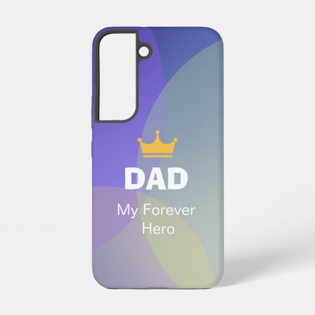 Personalised DAD Holographic Samsung Galaxy S22 Case (Back)