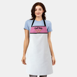 Personalised Dad Mum Five Star Chef Baker Apron