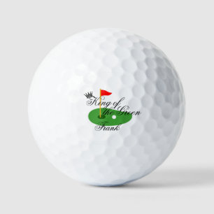 Personalised Dad Mum Novelty King of Golf, Golf Balls