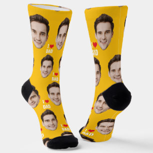 Personalised Dad Mum Socks Custom Face Socks
