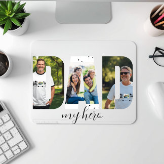 Personalised “DAD my hero” Mousepad
