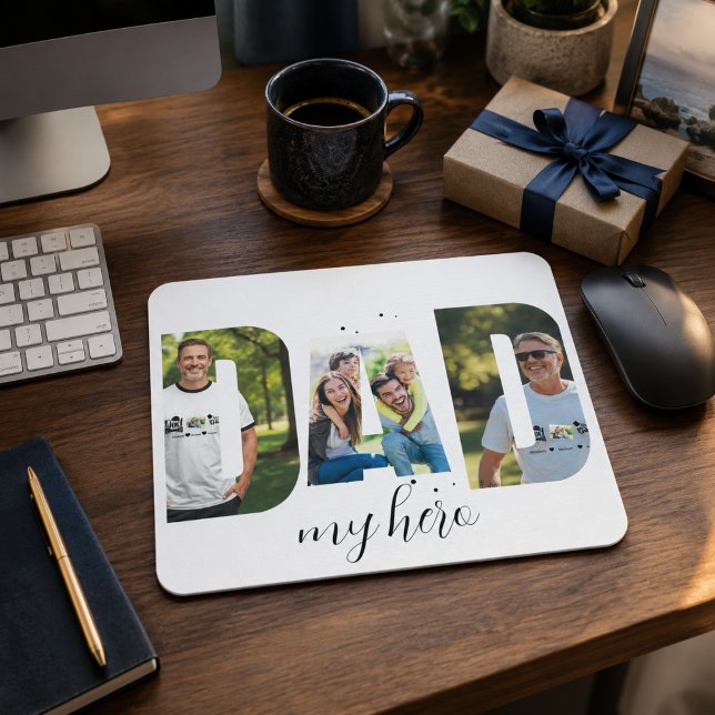 Personalised “DAD my hero” Mousepad (Creator Uploaded)