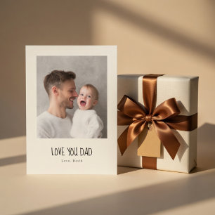 Personalised Dad Photo Card Custom Father’s Day