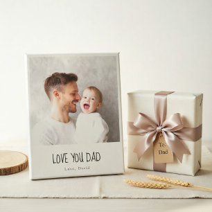 Personalised Dad Photo   Custom Father's Day Canvas Print