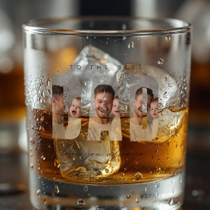 Personalised Dad Photo Custom Father's Day Gift Whiskey Glass