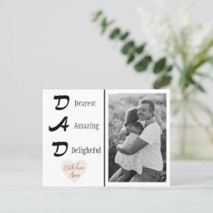 Personalised Dad Photo   Father's Day Card